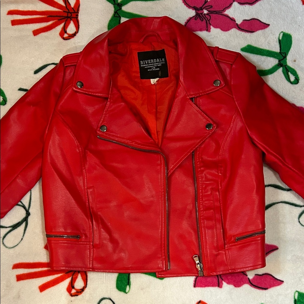 Riverdale Red Leather Jacket for Women